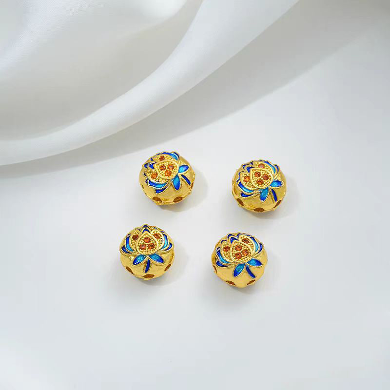 [WG1172] Cloidonne & Colour enamels spacers charms for jewelry diy
