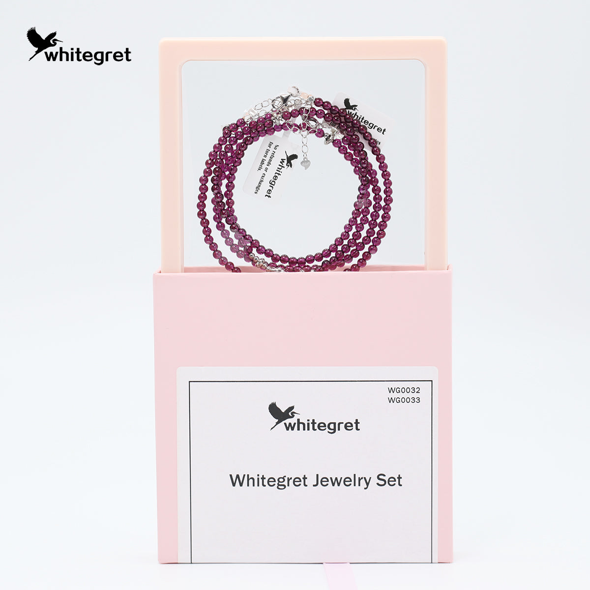 [WG0032] Purple garnet & silver925 Necklace new fashion girl necklace Birthday Daily valent gifts
