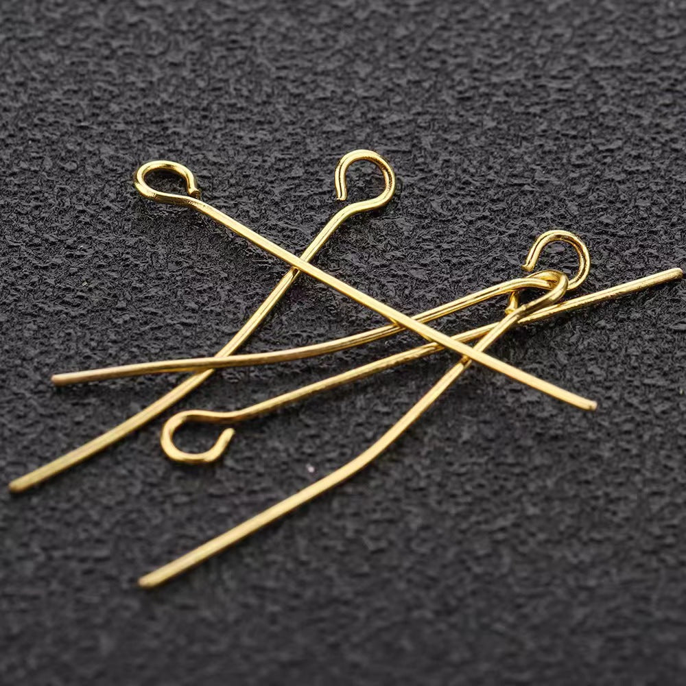 WG2001   10 or 100pcs/pack 9 pins eye pin-Vacuum Plating Waterproof Stainless steel pin