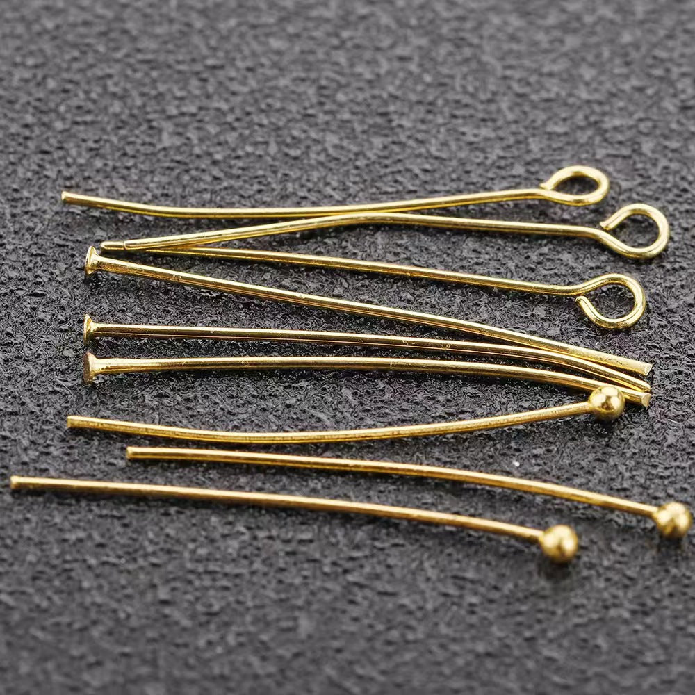 WG2001   10 or 100pcs/pack 9 pins eye pin-Vacuum Plating Waterproof Stainless steel pin