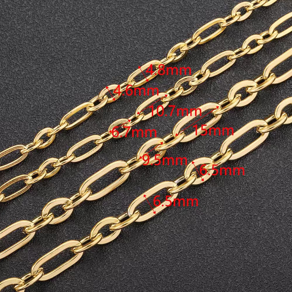 WG1012  3:1 cable Bulk Chain-Vacuum Plating Stainless Steel DIY Chain