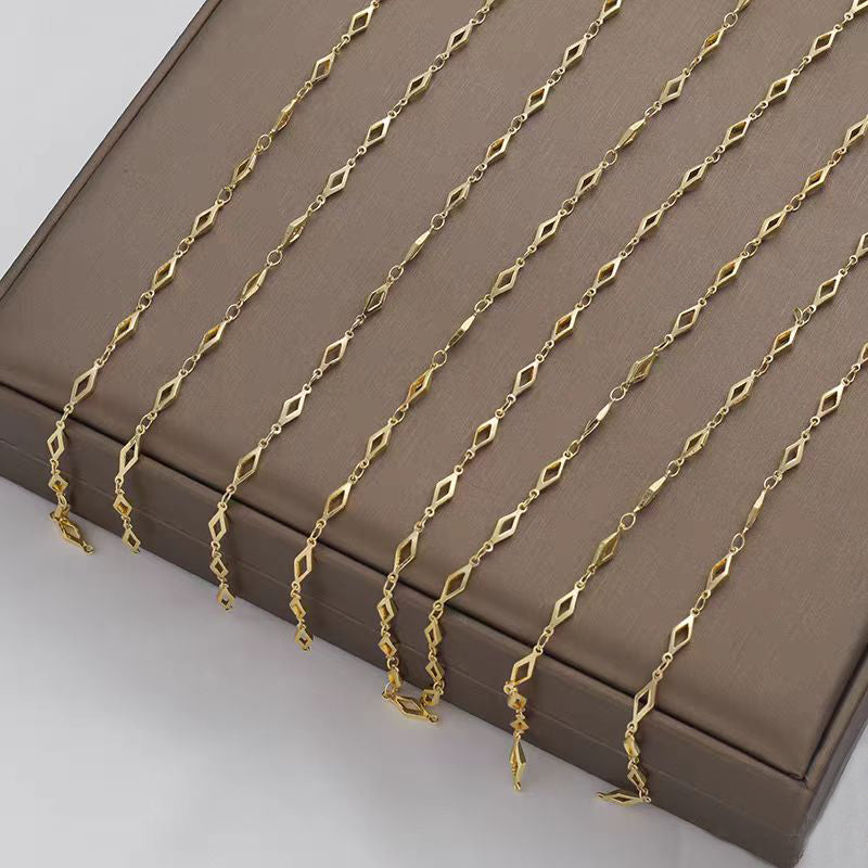 [WG1179] 1M cross chain & cross star chain & skeleton heart & skeleton diamond chain for jewelry diy