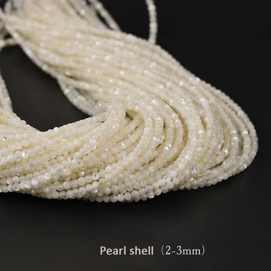 [WG1102] Pearl shell  round beads 1 string for jewelry diy