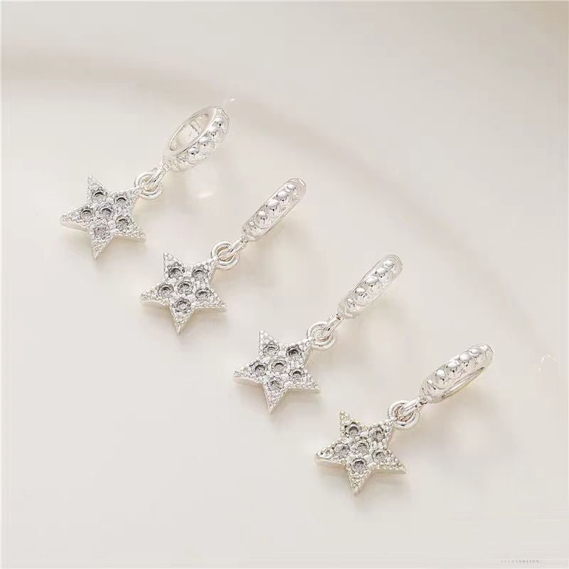 [WG1148] 5PCS/pack star spacer charm pendant for handmade jewelry diy