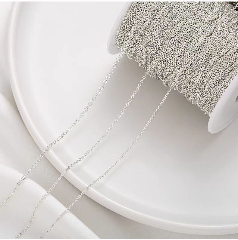 [WG1188] 1M or 90M/reel Plain Chain for Jewelry diy