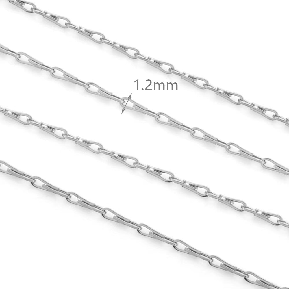 WG1023  seed chain-Vacuum Plating Waterproof Stainless steel diy chain