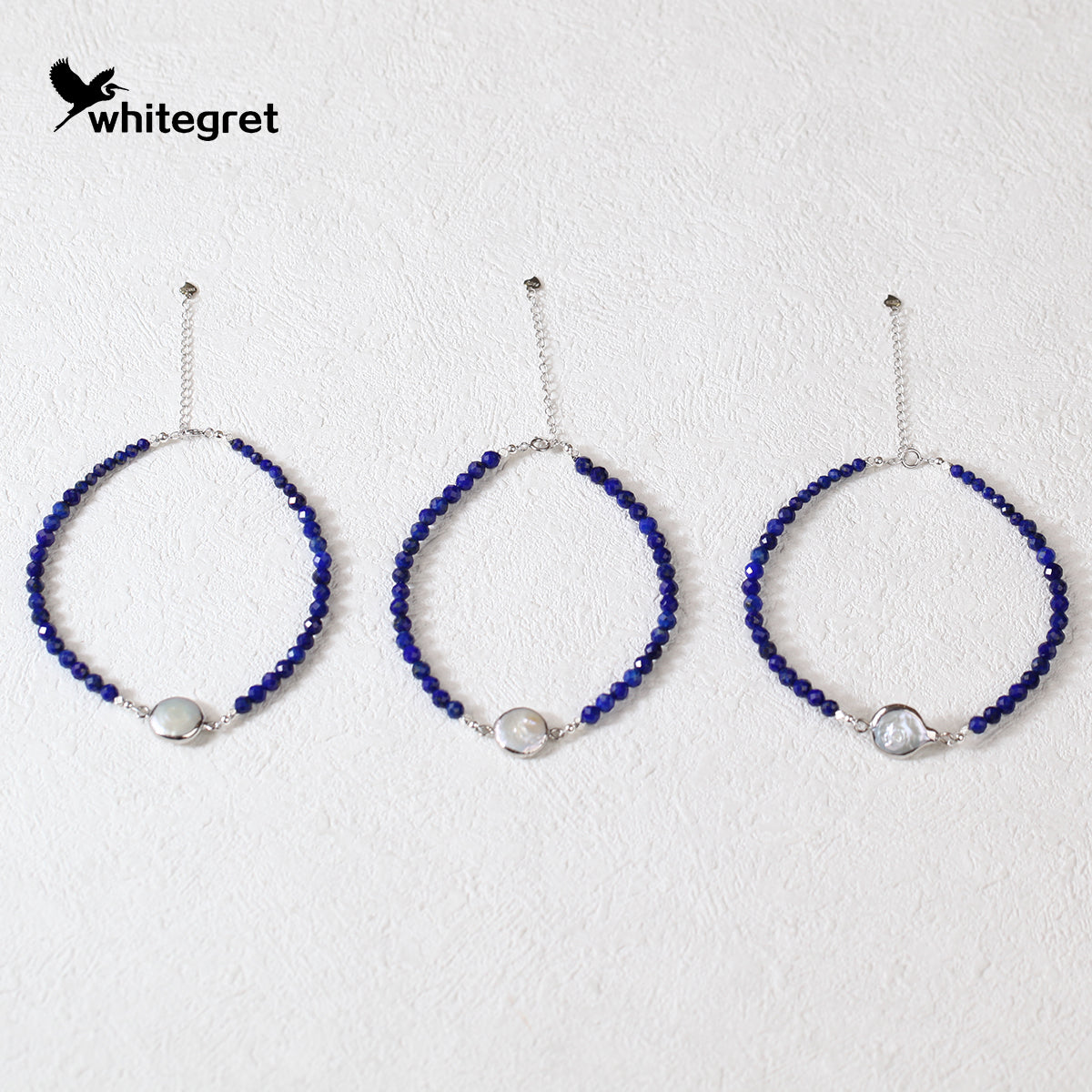 [WG0132] Lapis Lazuli & Silver925 Bracelet