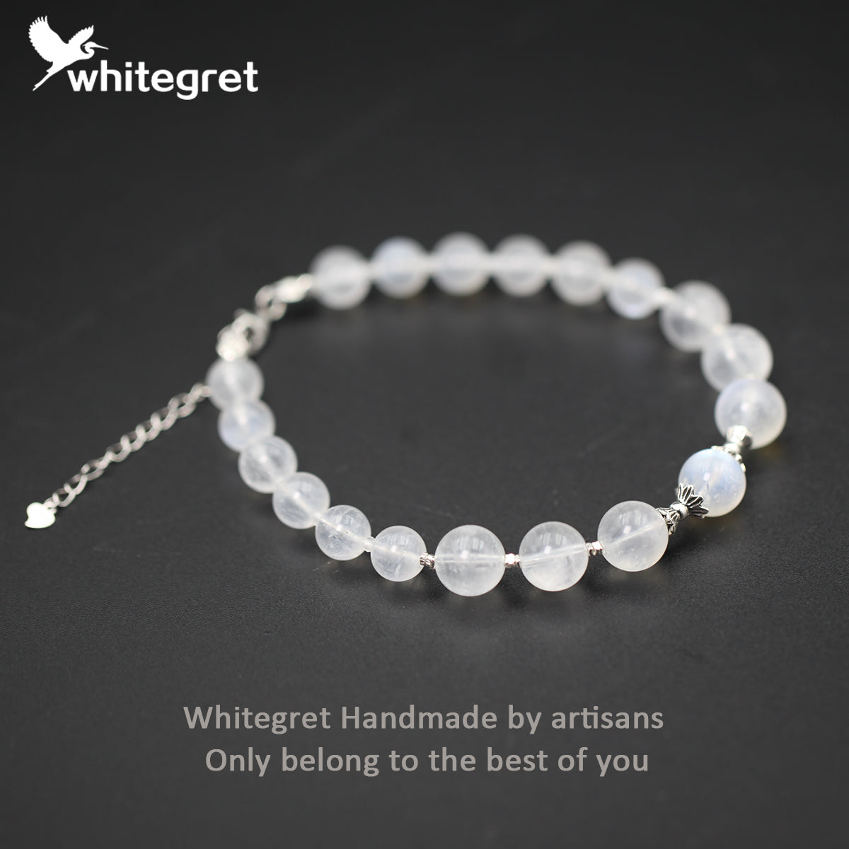[WG0111]  Natural Blue Moonstone & Silver925 Bracelet