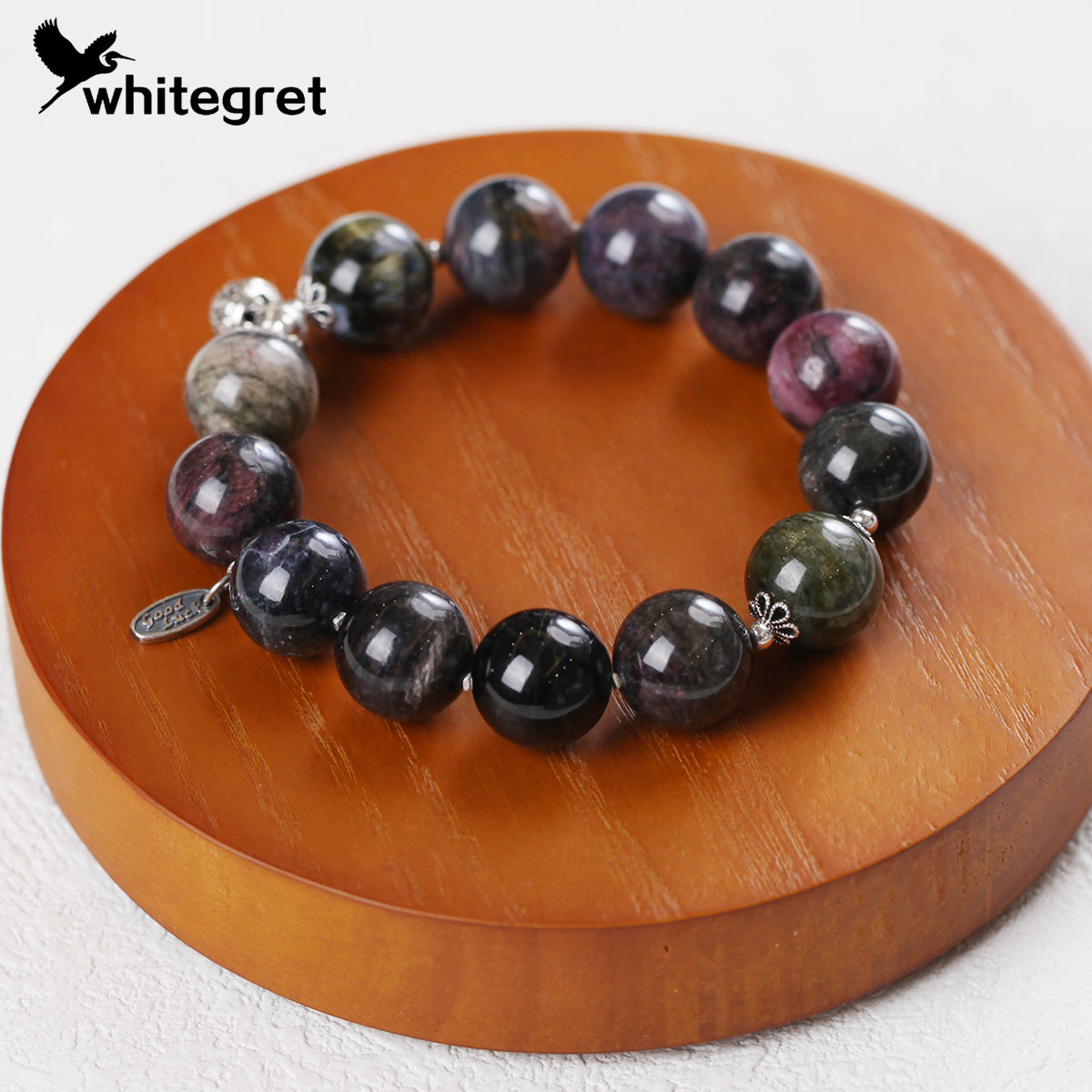 [WG0104] Natural Toumaline & Silver925 Bracelet