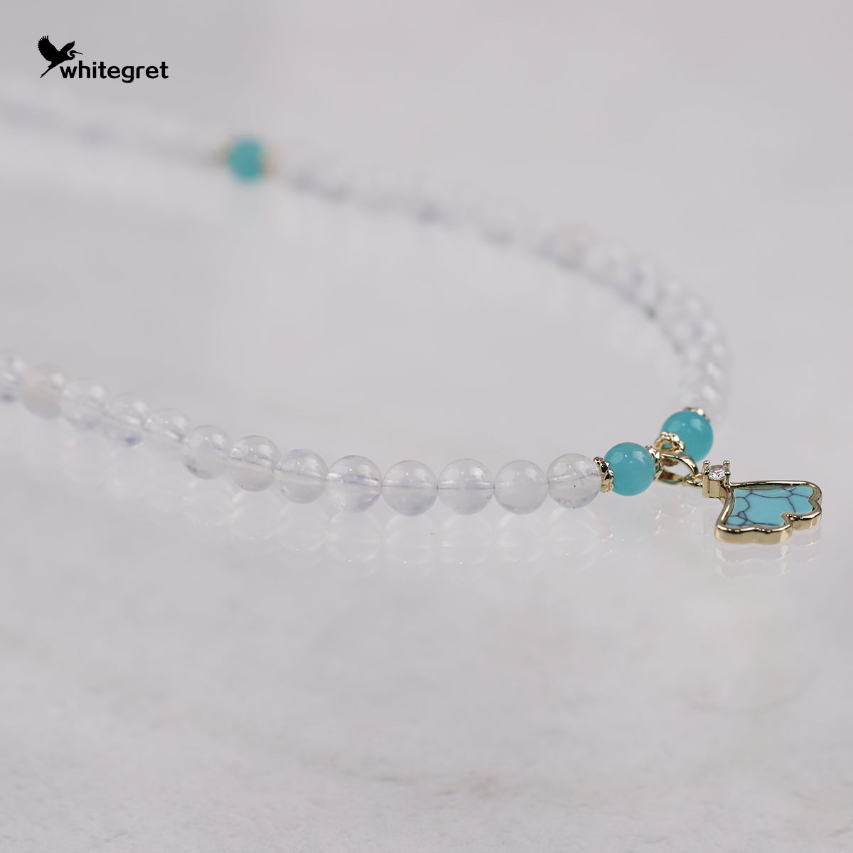 [WG0201] Moonstone & Amazonite Necklace