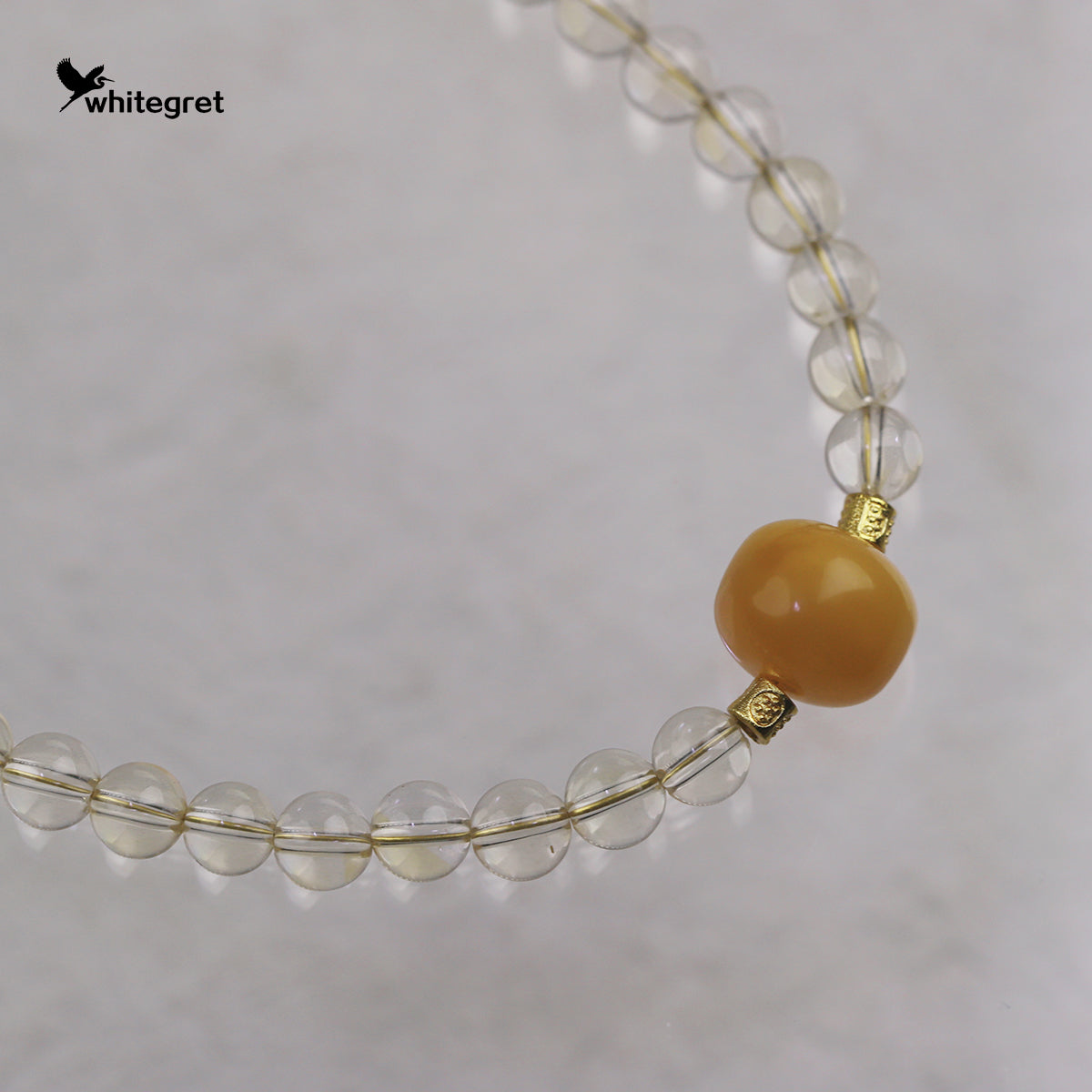 [WG0194] Natural Crystal Citrine Necklace