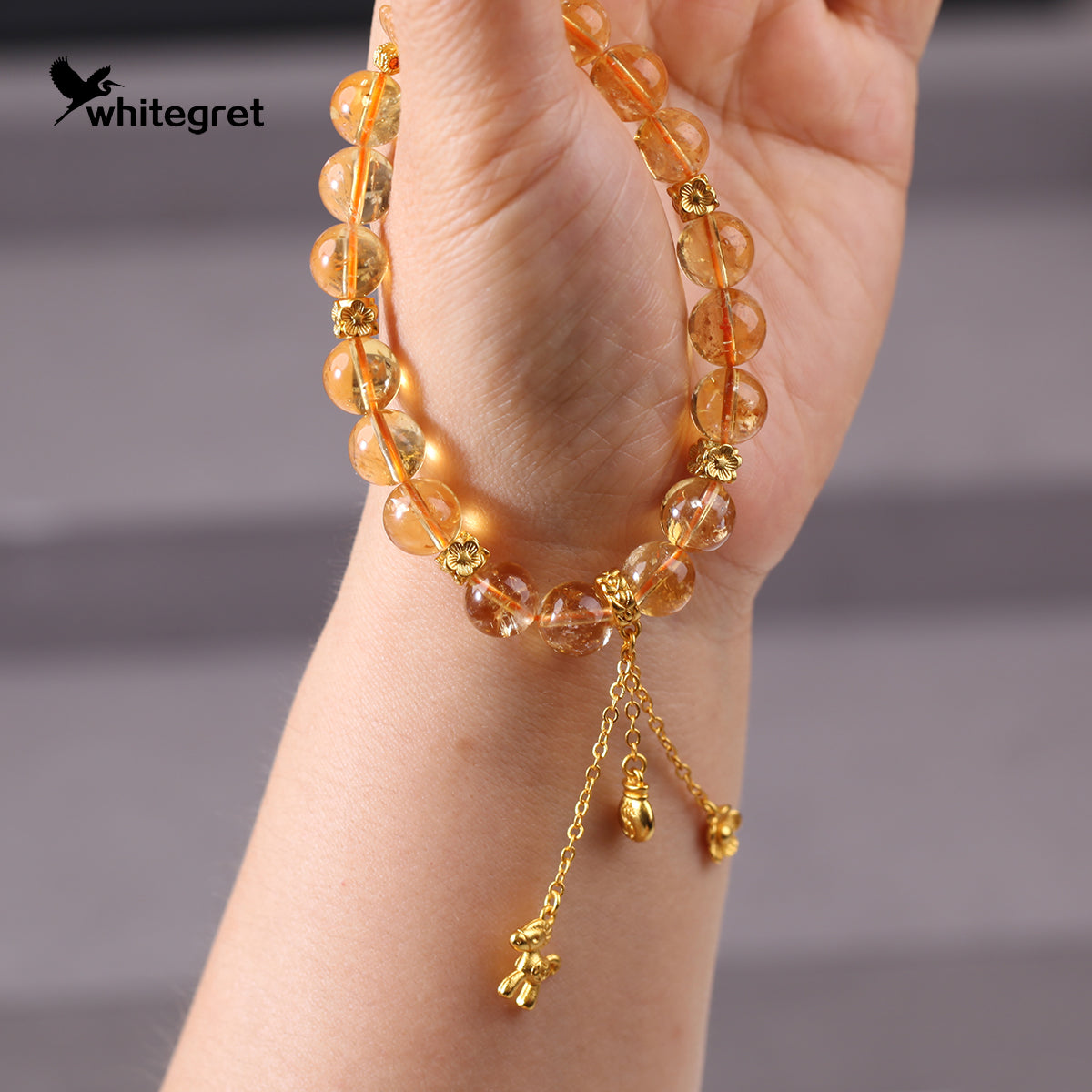 [WG0140] High Quality Natural Crystal Citrine Bracelet