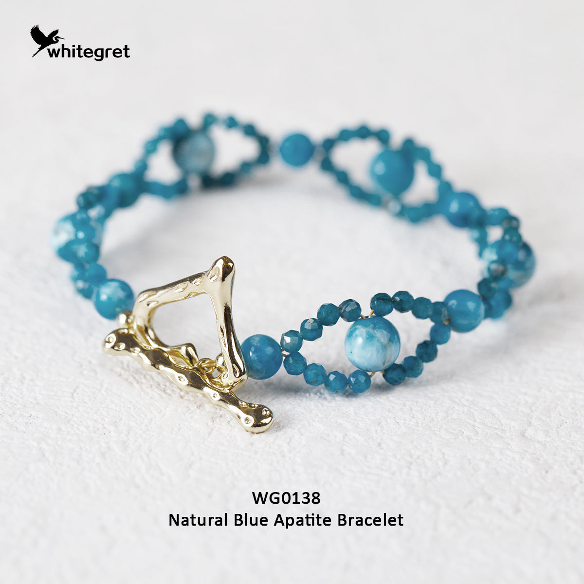 [WG0138] Blue Apatite Bracelet