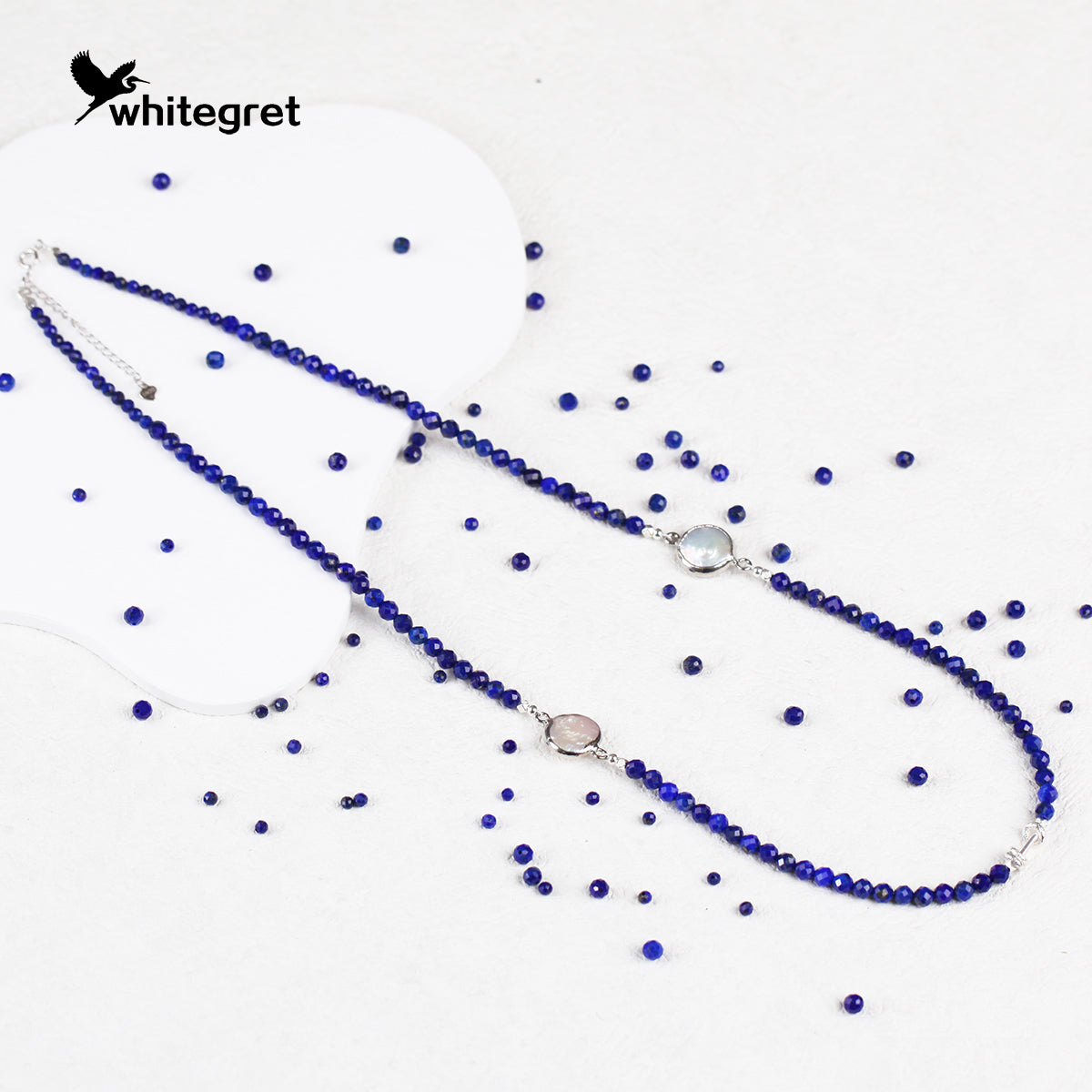[WG0131] Lapis Lazuli & Silver925 Necklace