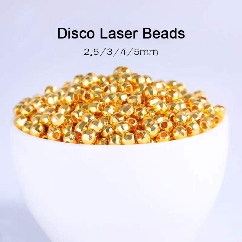[WG1197] 100PCS Disco laser beads for Jewelry diy
