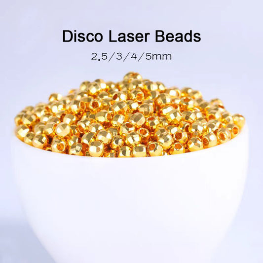 [WG1197] 100PCS Disco laser beads for Jewelry diy