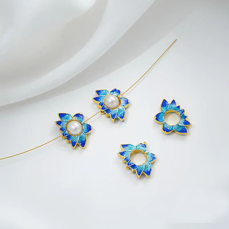 [WG1172] Cloidonne & Colour enamels spacers charms for jewelry diy