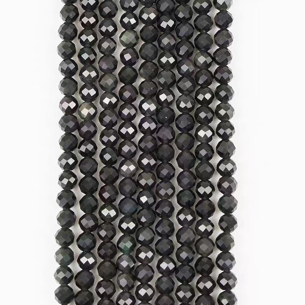 [WG1095] Natural black Obsidian