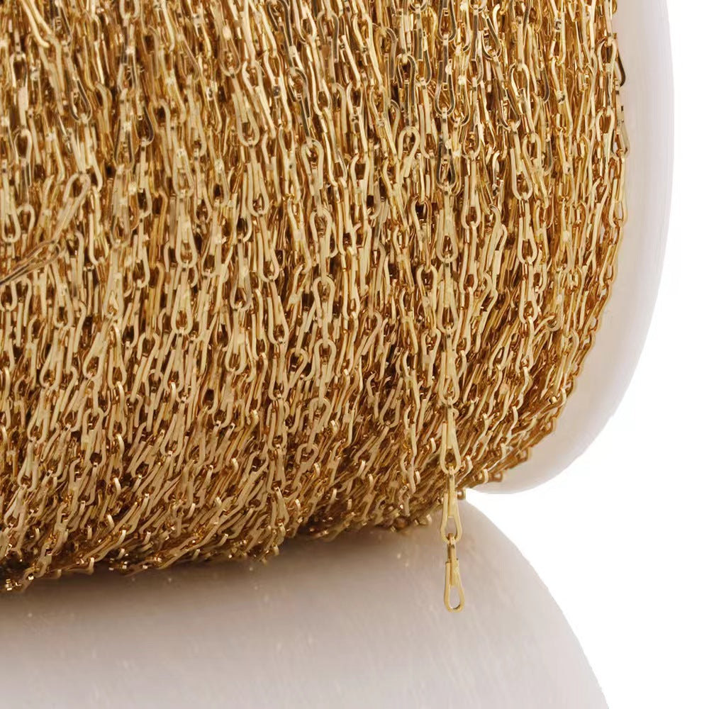 WG1023  seed chain-Vacuum Plating Waterproof Stainless steel diy chain