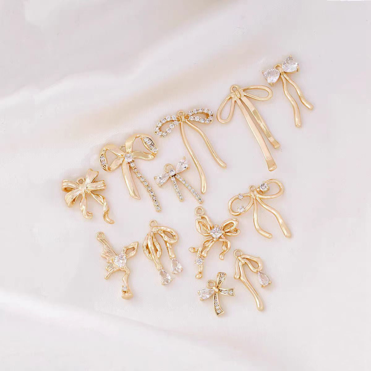 [WG1174] bow spacers & charms & pendants for jewelry diy