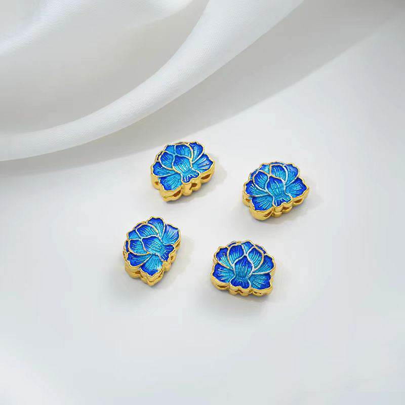 [WG1172] Cloidonne & Colour enamels spacers charms for jewelry diy