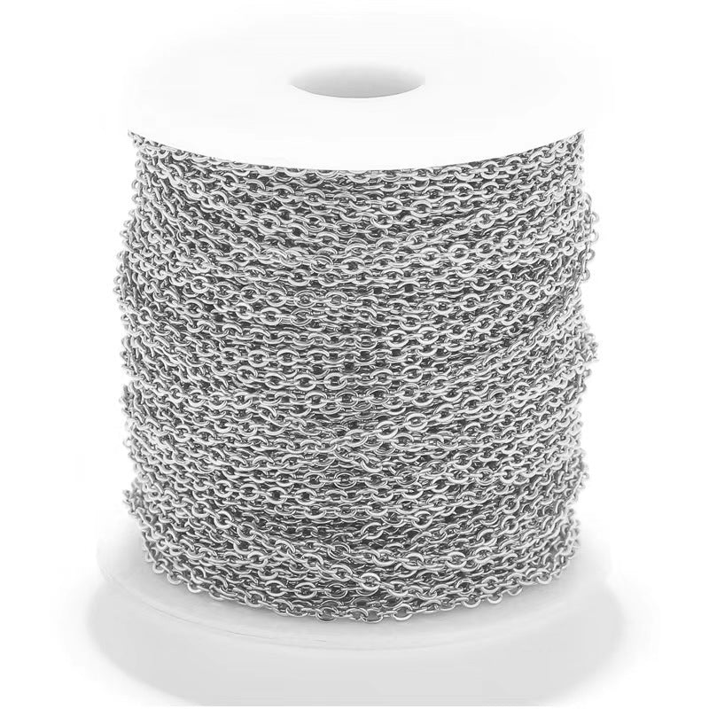 WG1001  Cable Chain-Vacuum Plating Waterproof Stainless steel diy chain