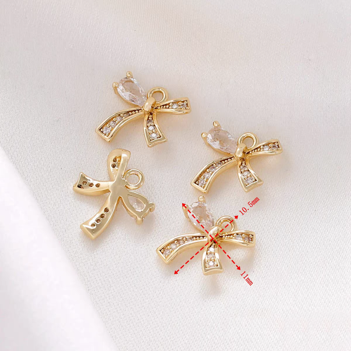 [WG1174] bow spacers & charms & pendants for jewelry diy