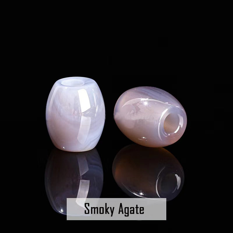 WG1073   Natural Crystal bucket bead diy Charms