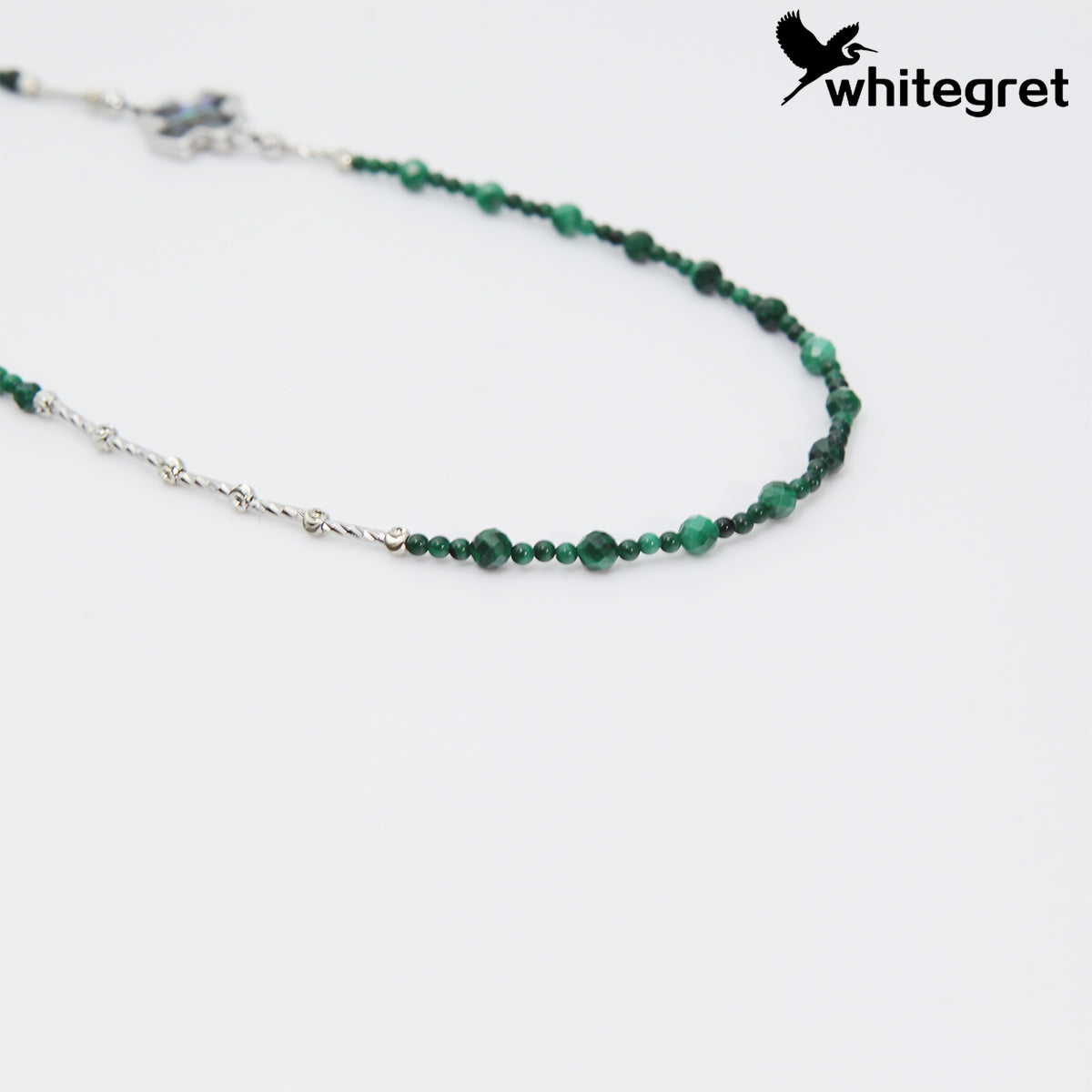 [WG0050] Natural Crystal Malachite & Black Spinel Necklace new original design 2024 jnew fashion girl bracelet valent Birthday Daily gifts