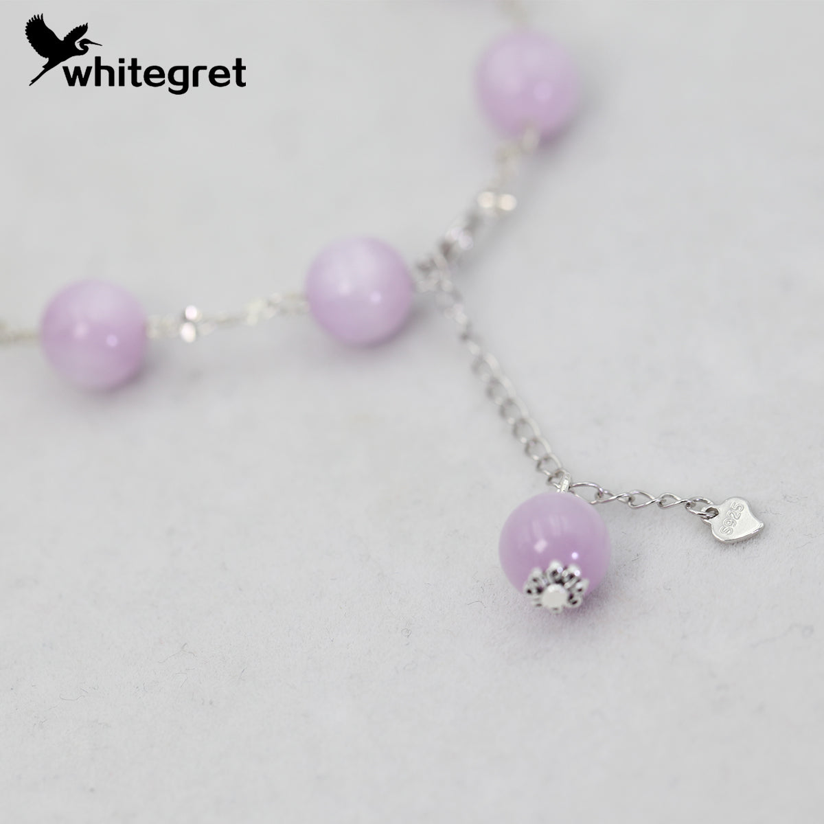 [WG0161]  Handmade Kunzite & Silver925 Bracelet