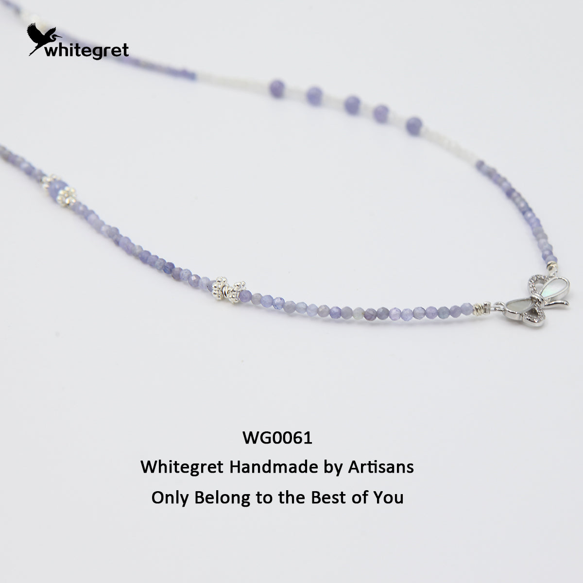 [WG0061] Tanzanite & Moonstone Necklace new original handmade design 2024 fashion diy jewelry Birthday Daily girl gifts