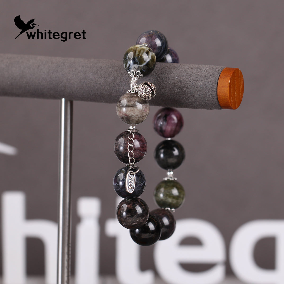 [WG0104] Natural Toumaline & Silver925 Bracelet