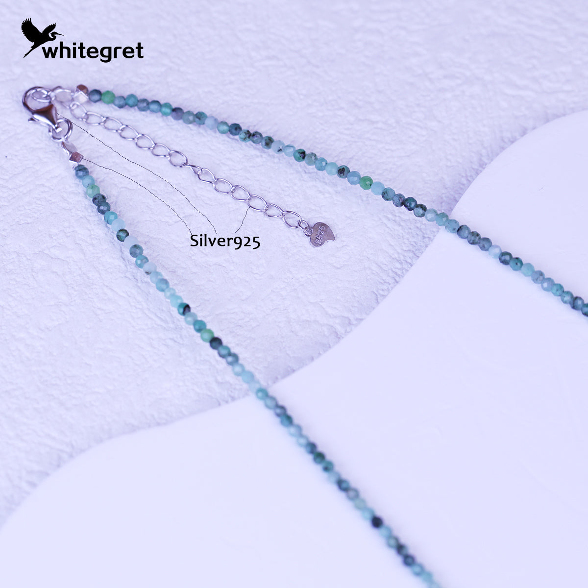 [WG0064] High Quality Emerald & Silver925 Necklace new original handmade design 2024 fashion jewelry diy girl Birthday Daily gifts