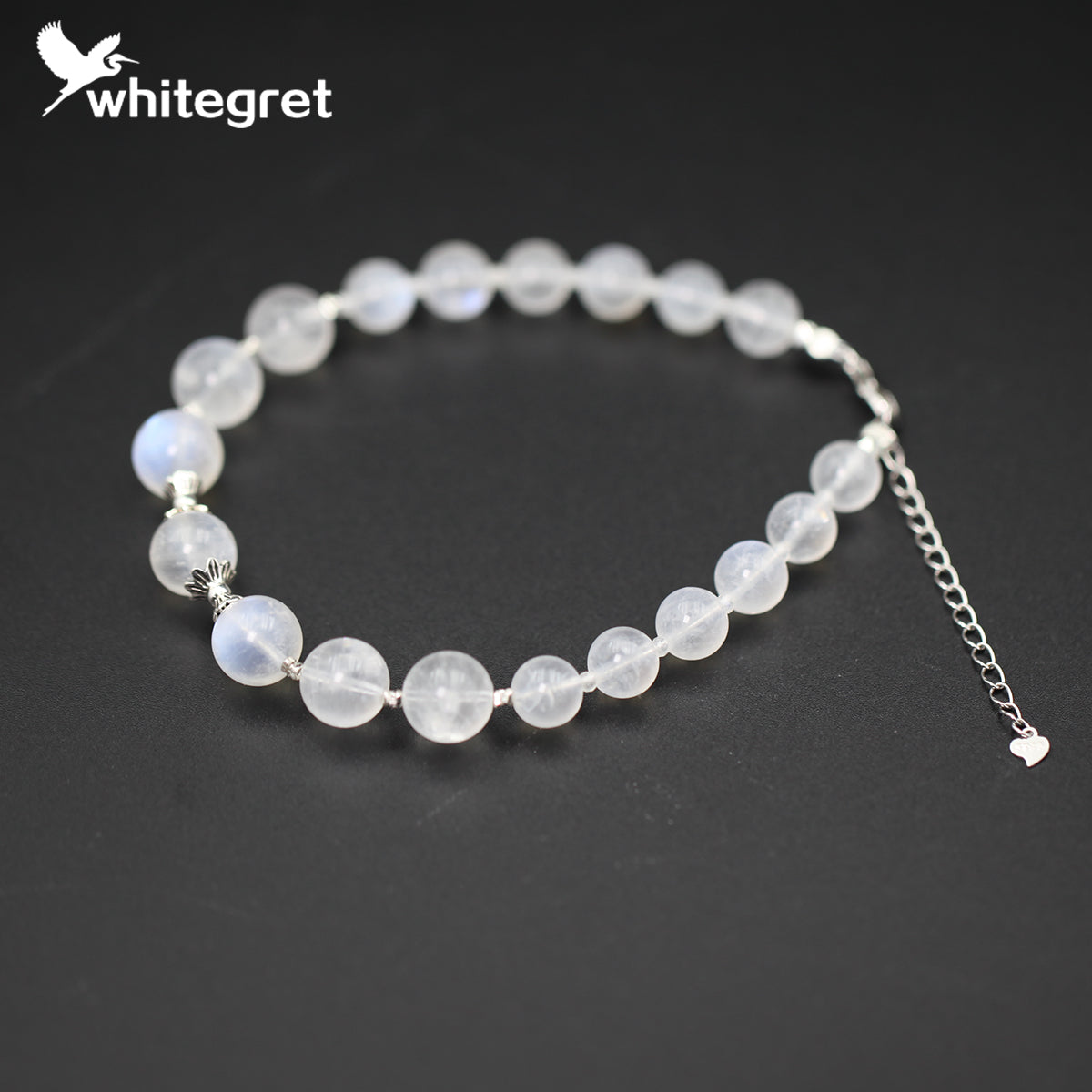 [WG0111]  Natural Blue Moonstone & Silver925 Bracelet