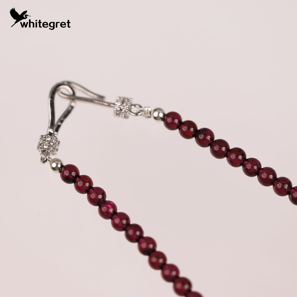 [WG0219] Natural Purple Garnet & Silver925 Necklace combo set