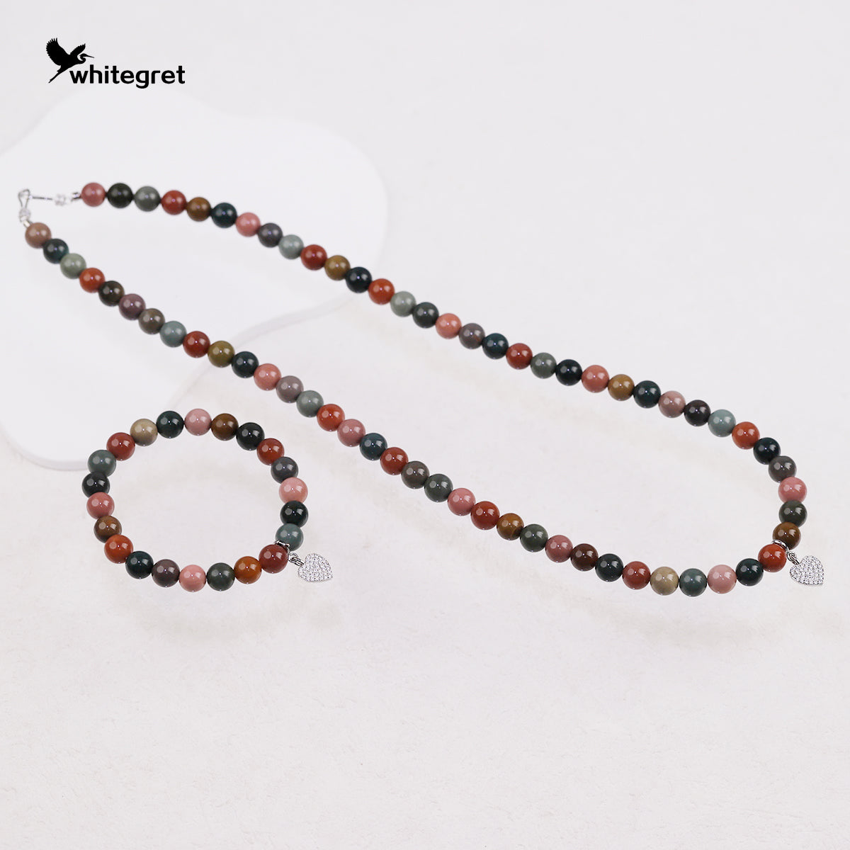[WG0208] Customized high-quality natural gemstones for you alashan agate necklace and bracelet