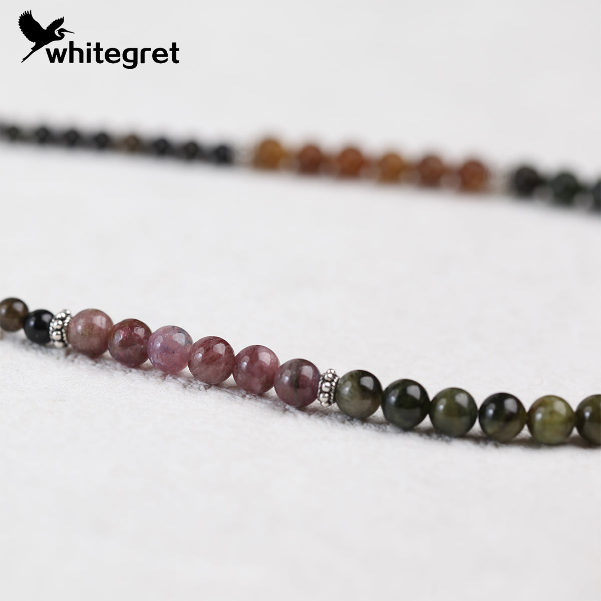 [WG0091] High Quality Tourmaline & Silver925 Necklace