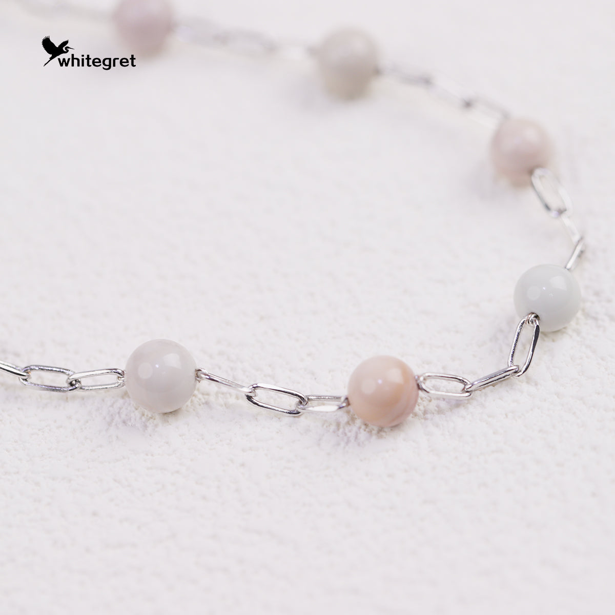 [WG0181] Handmade Alashan Agate Necklace Bracelet or combo set