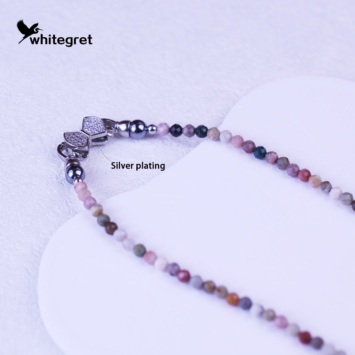 [WG0069] Natural Colorful Alashan Necklace  high quality new original handmade design 2024 fashion jewelry diy girl Daily Birthday gifts