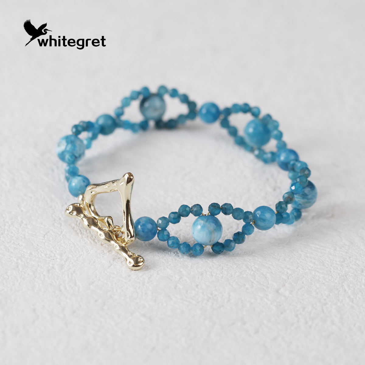[WG0138] Blue Apatite Bracelet