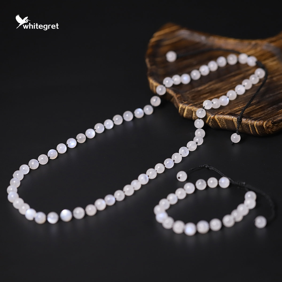 [WG0179] Moonstone Necklace Bracelet & combo Set