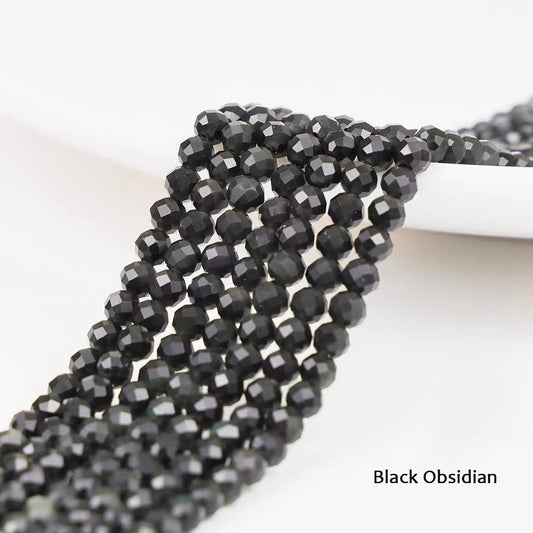 [WG1095] Natural black Obsidian