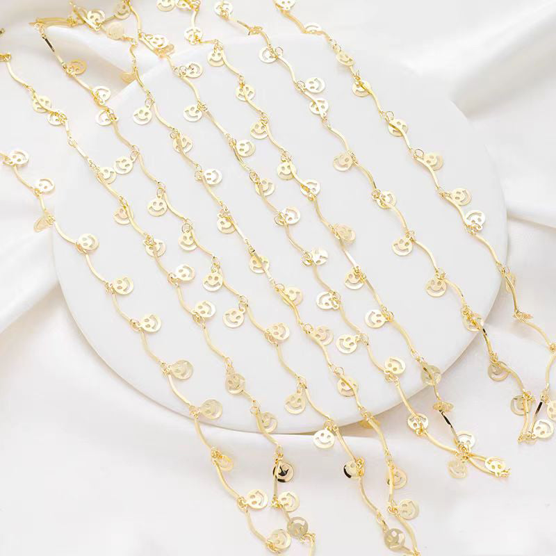 [WG1184] 1M Smile Chain for Jewelry diy