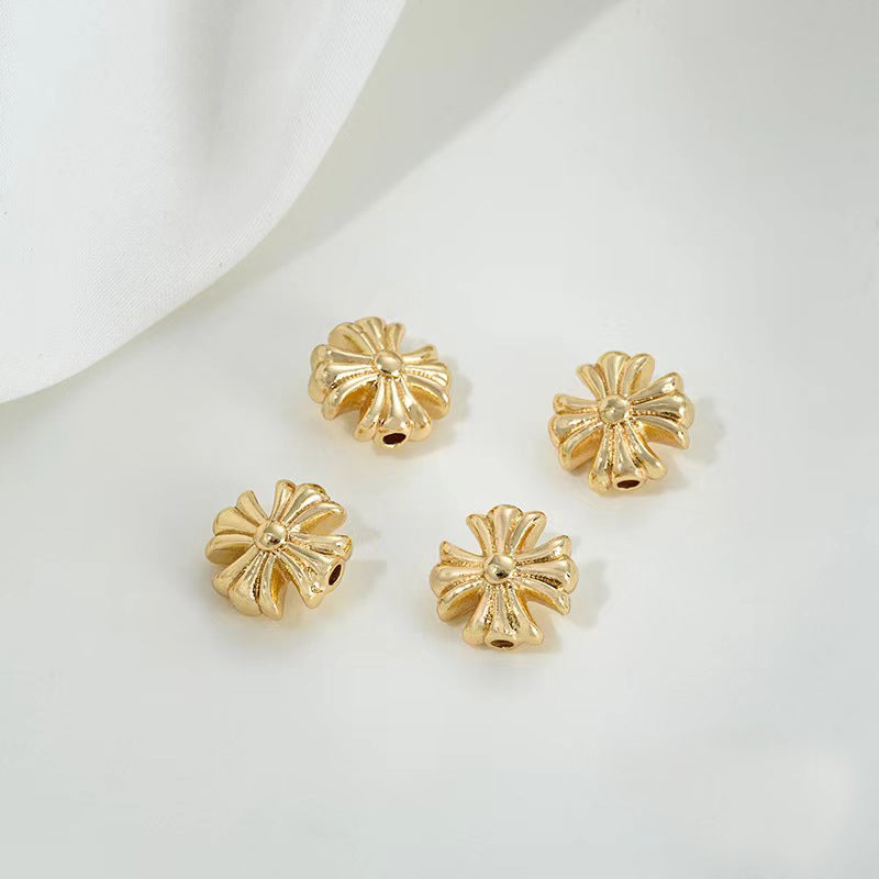 Cross Spacer Beads for Jewelry DIY