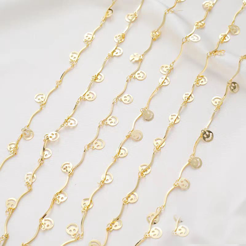 [WG1184] 1M Smile Chain for Jewelry diy