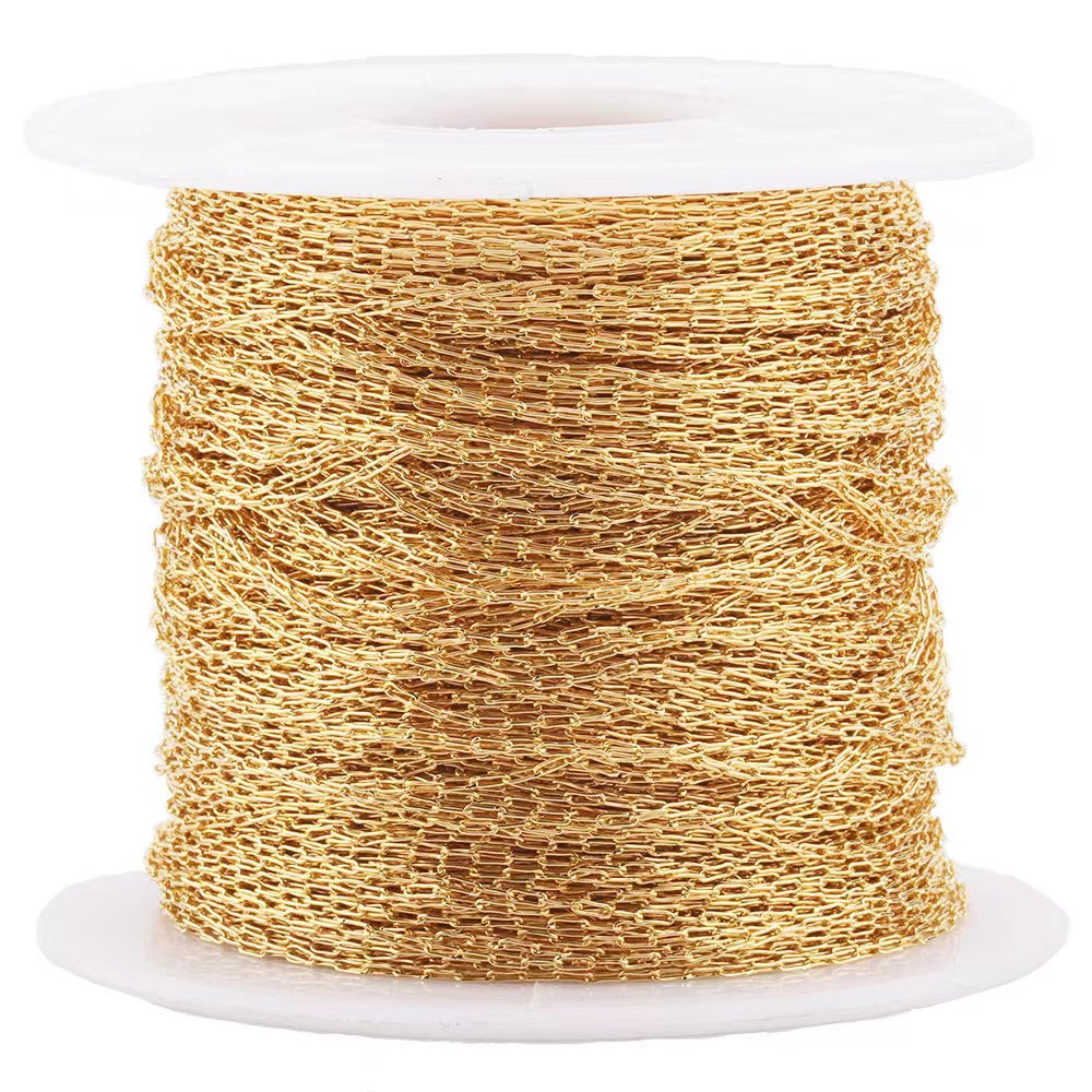 WG1007  Thin Chain- Vacuum Plating Waterproof Stainless Steel DIY Chain