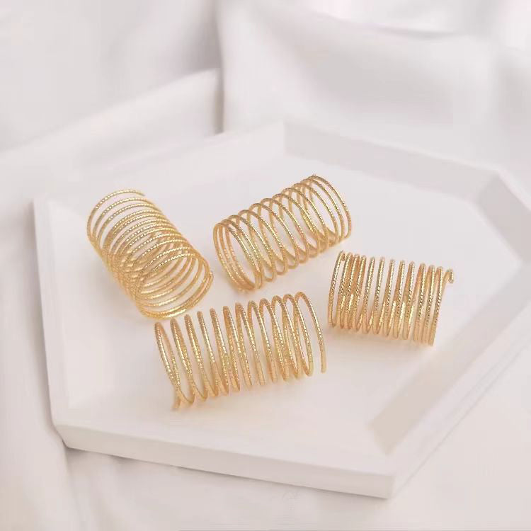 WG1082  Engraved Memory wire for Ring DIY