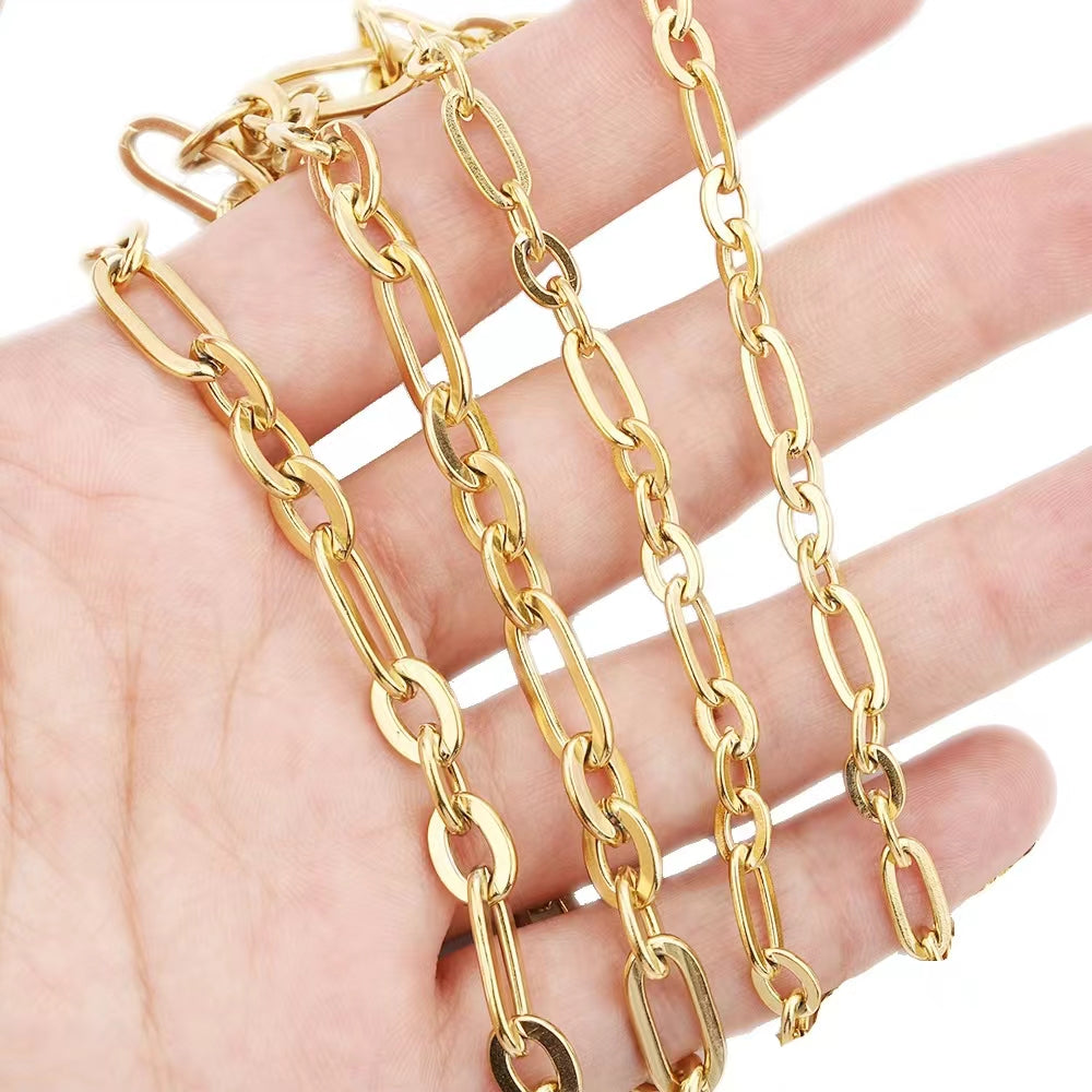 WG1012  3:1 cable Bulk Chain-Vacuum Plating Stainless Steel DIY Chain