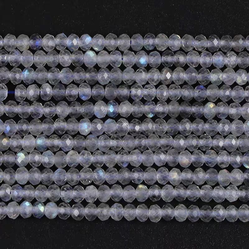 【WG1099] Natural Labradorite Gemstone buttons facted