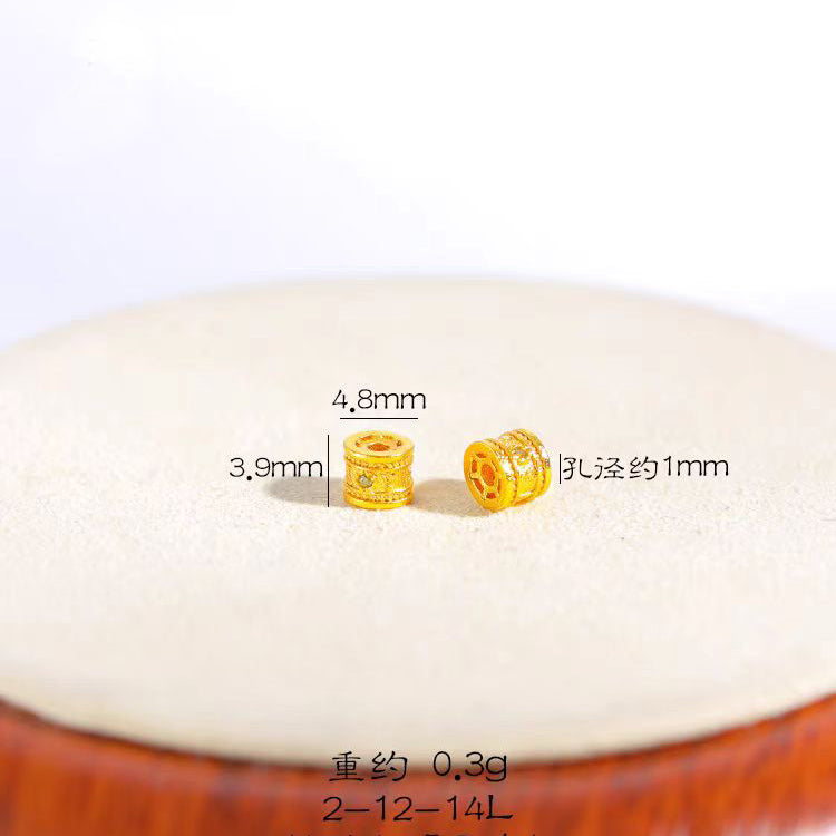 [WG1195] Zircon rainbow spacers for Jewelry diy charms